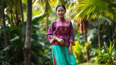 baju tradisional Laos